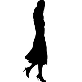 Walking Lady Billboard | Artlantis Billboards FREE Download
