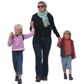 Kids and lady Billboard | Artlantis Billboards FREE Download