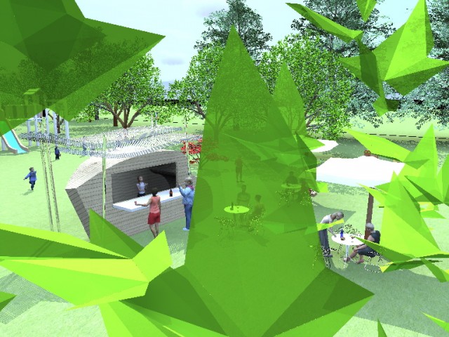 in the park - Artlantis render by roberto munari