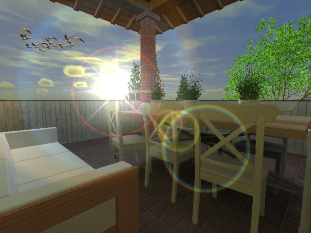 patio - Artlantis render by roberto munari