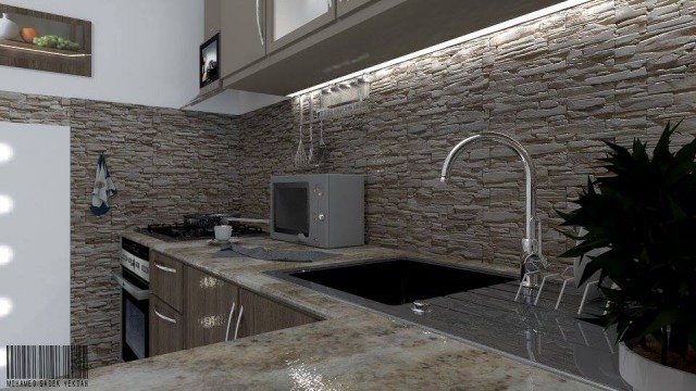 kitchen - Artlantis render by Mohamed YEKDAH