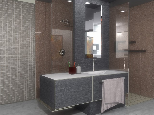 Part. Bagno - Artlantis render by Andrea Borello