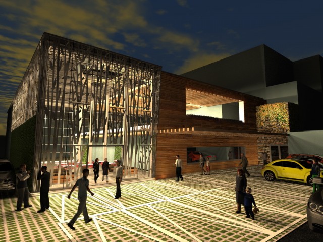 Plaza Lomas Verdes - Artlantis render by Arq. Jonathan H. Martinez