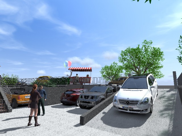 parking - Artlantis render by roberto munari