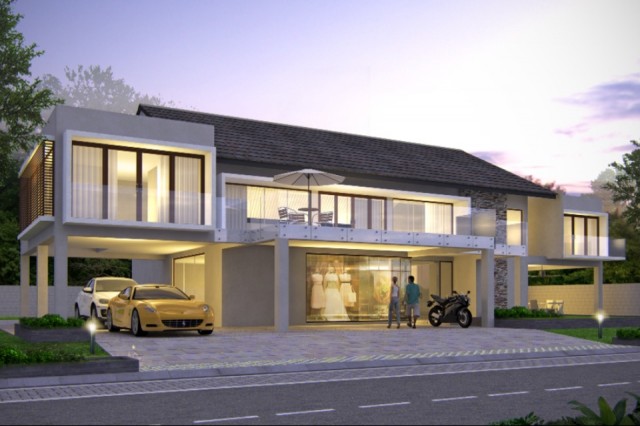 Evening view - Artlantis render by Mini