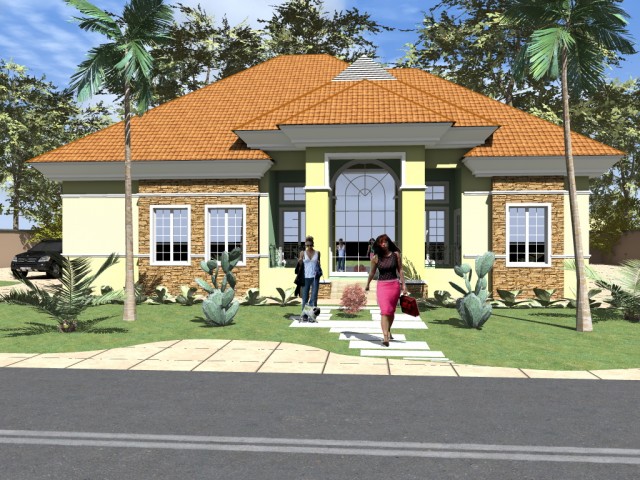 residential house - Artlantis render by victor o. onda