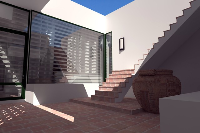 Interior_patio - Artlantis render by Luis Baiao