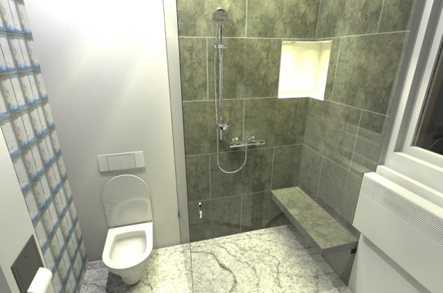 Bathroom Shower - Artlantis render by RABENIMANANA