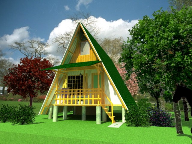 cabaña de campo en b - Artlantis render by luis bravo
