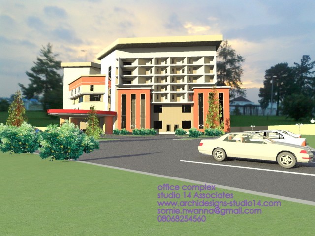 office complex - Artlantis render by chisom nwanna