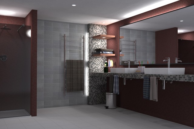 Interno bagno - Artlantis render by Andrea Borello