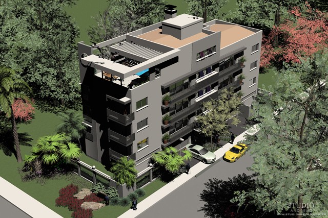 PRÉDIO RESIDENCIAL - Artlantis render by Fernando Finardi Annes