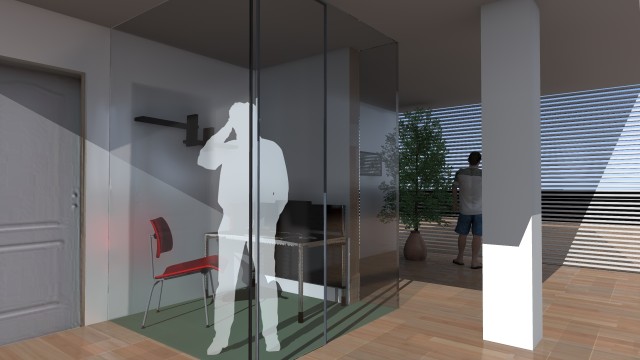 call room office - Artlantis render by AndjelaUlicevic