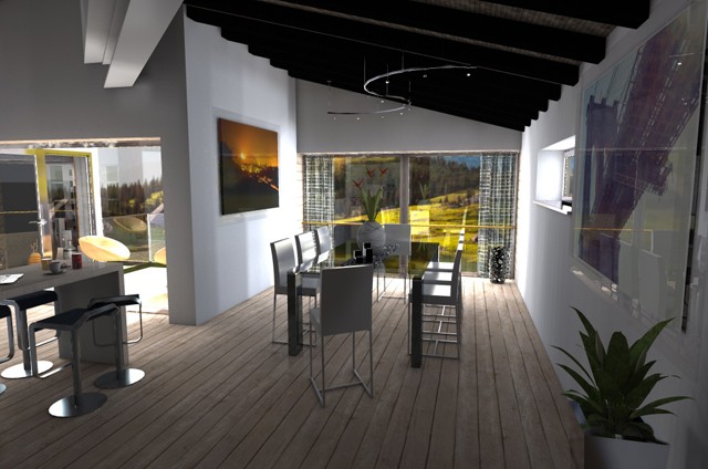 Dining room Slovenia - Artlantis render by Anze