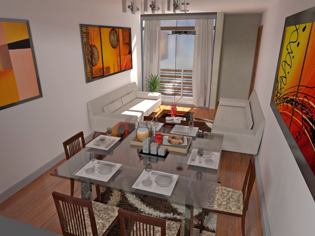 living room - Artlantis render by marco falcon
