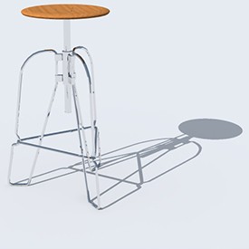 Covey Stool - free Artlantis object