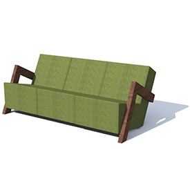 De Vorm Daddy`s couch - free Artlantis object