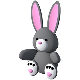 Little bunny toy - free Artlantis object