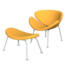 orange chair - free Artlantis object
