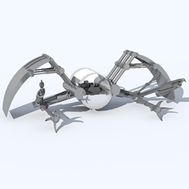 spider robot - free Artlantis object