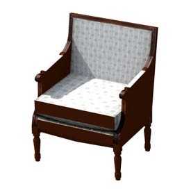 Louis XVI Chair 3D Object | FREE Artlantis Objects Download