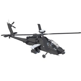 Apache Helicopter 3D Object | FREE Artlantis Objects Download