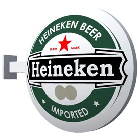 Heineken iluminated sign - free Artlantis object