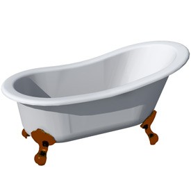 Bathtub 2 3D Object | FREE Artlantis Objects Download