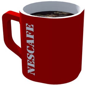 Nescafe cup 3D Object | FREE Artlantis Objects Download