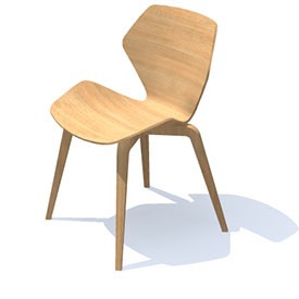 Shrimp dining chair - free Artlantis object