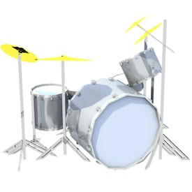 Drum Kit 3D Object | FREE Artlantis Objects Download