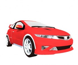 Honda Civic 3D Object | FREE Artlantis Objects Download