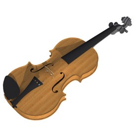 Violin 3D Object | FREE Artlantis Objects Download
