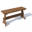 Medieval camp bench