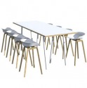 High table with stools
