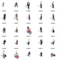 100 Persons different positions