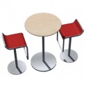 Round table and stools