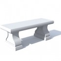 Classic concrete bench
