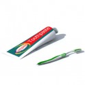 Toothbrush and toothpaste