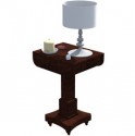Antique Table & Lamp