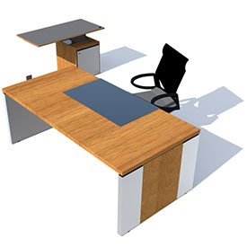 Office desk and chair - free Artlantis object
