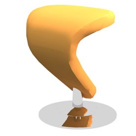 Peel Footrest 3D Object | FREE Artlantis Objects Download