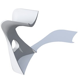 Slide bar stool - free Artlantis object