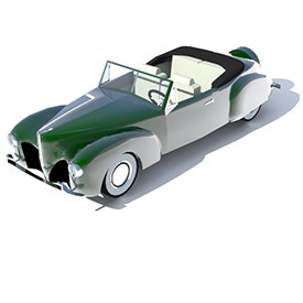 Lincoln Continental 1940 - free Artlantis object