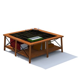 Center Coffe table vinta - free Artlantis object
