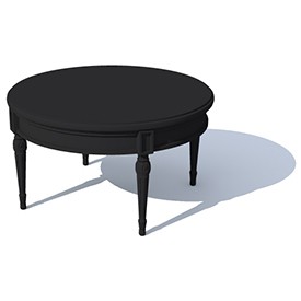 Round deco legs table - free Artlantis object