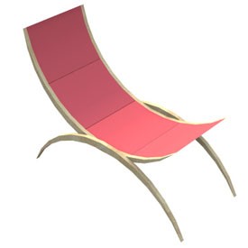 Half Moon Chair 3D Object | FREE Artlantis Objects Download