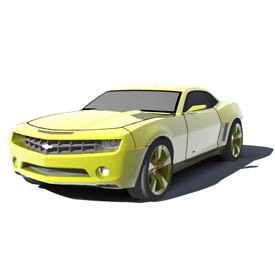 Camaro 2012 3D Object | FREE Artlantis Objects Download