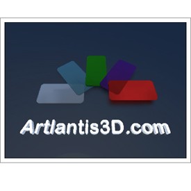 Colored Glass Postcard | Artlantis Postcards FREE Download