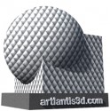 Metal folded diamond